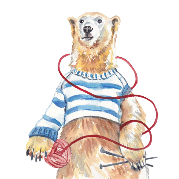 Knitterly Greeting Cards: Animals