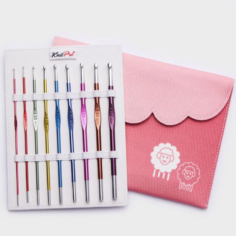 Knitters Pro Zing Single Ended Aluminum Crochet Hook SETS