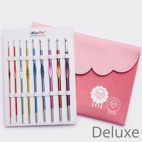 Knitters Pro Zing Single Ended Aluminum Crochet Hook SETS