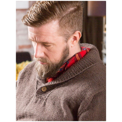 Berroco Ketch Men's Shawl Collar Pullover Kit PRE-ORDER