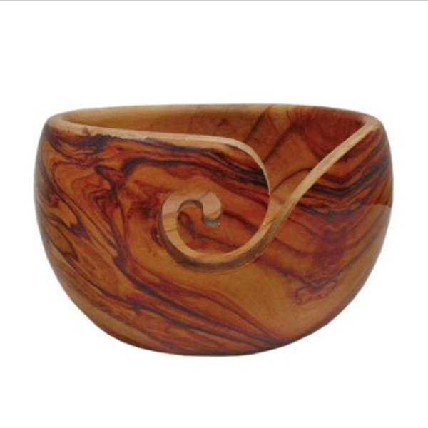 Mango & Pine Wood Yarn Bowl KnitOMatic