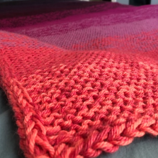 Ombre Garter Squish Blanket PROJECT – Knit-O-Matic