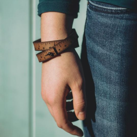 Wrist Ruler: Leather (double wrap) DISCONTINUED