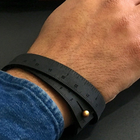 Wrist Ruler: Leather (double wrap) DISCONTINUED