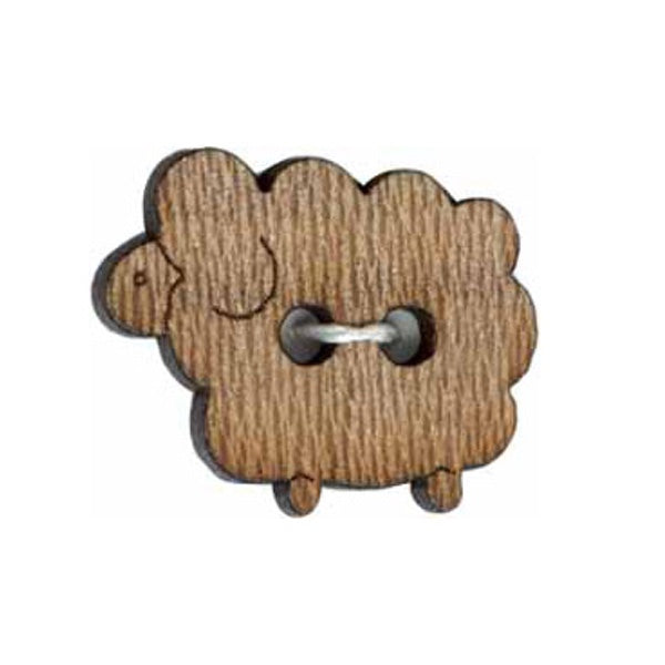 Buttons 2 Holes 20 mm (3/4") SHEEP: 2 pack