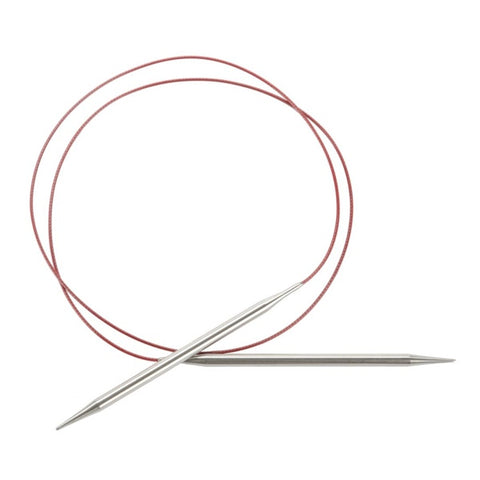 ChiaoGoo Fixed Circular RED Lace SS Needles