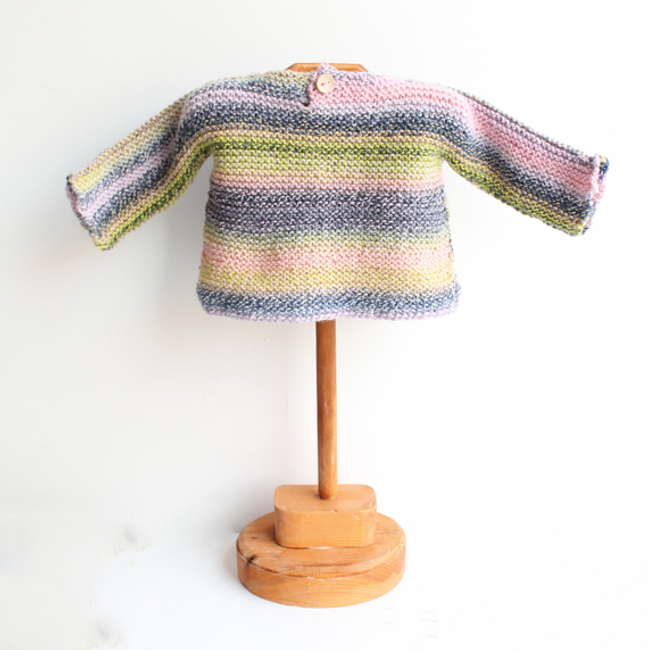 French Macaroon Baby Pullover PROJECT Knit O Matic