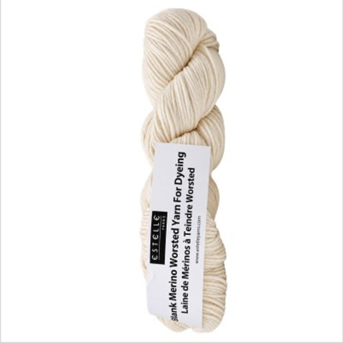 Estelle Blank Merino Worsted Yarn for Dyeing