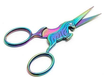 Rainbow Unicorn Embroidery Scissors 4"