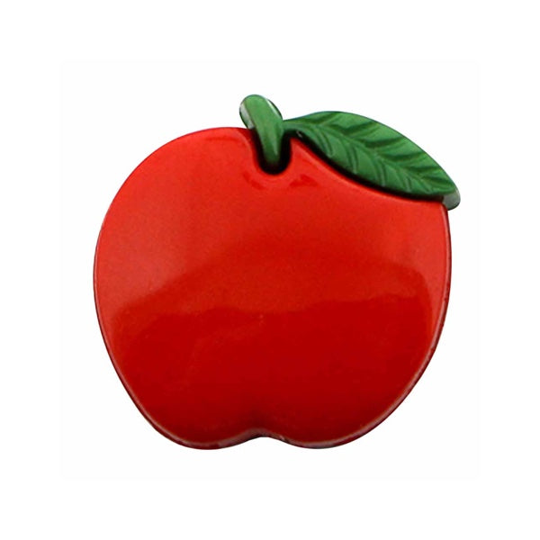 Buttons Plastic Shank 15mm (5/8") APPLE: 2 pack