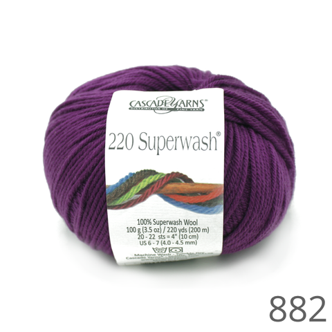 Cascade 220 Superwash Solid Colours