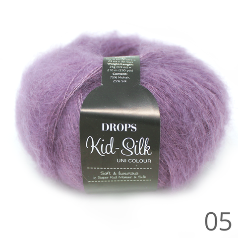 Kid Mohair Silk Yarn, 48 Colours Garnstudio Drops Design KID-SILK 75% Kid  Mohair 25 Silk Luxury Glossy Fluffy Knitting Wool 25 Grams 