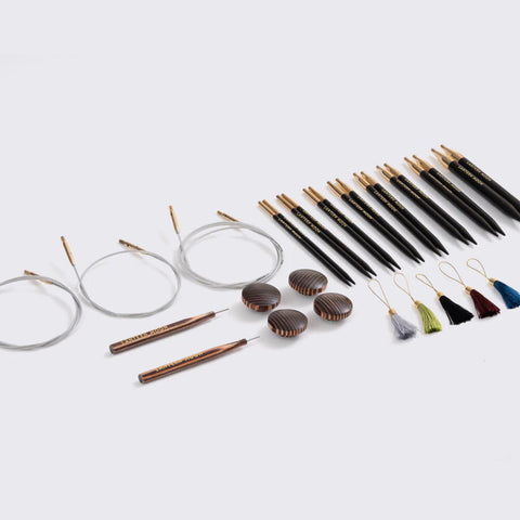 Knitters Pride Lantern Moon Interchangeable Circular Needle Set: GLORY/5"