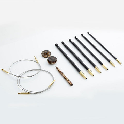 Knitters Pride Lantern Moon. Tunisian Crochet Hook Set: BEQUEST