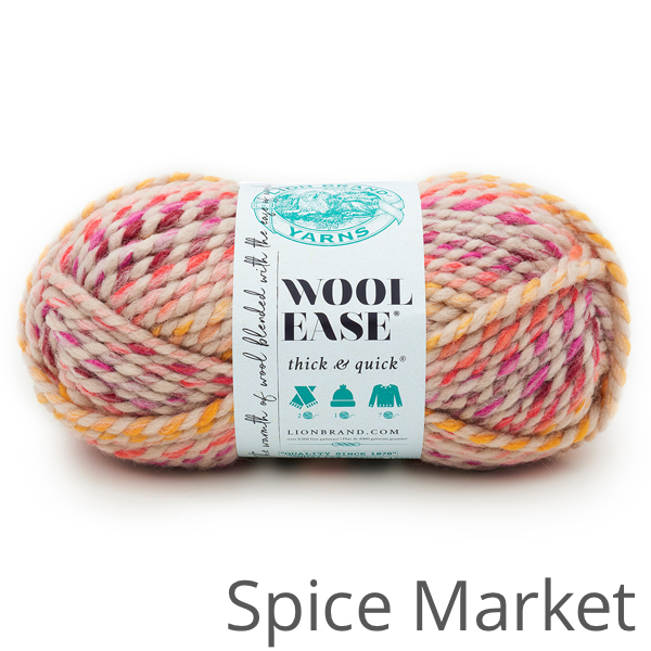 Lion Brand Wool Ease Thick & Quick yarn, Spice Market, 1 skein (174 yds, 10  oz)