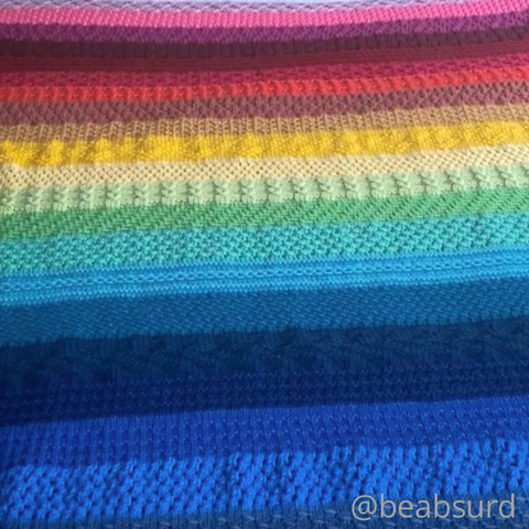 Cascade Blanket of Many Stitches PROJECT