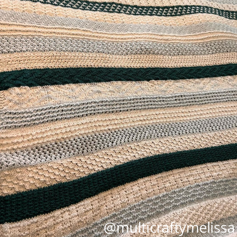 Cascade Blanket of Many Stitches PROJECT