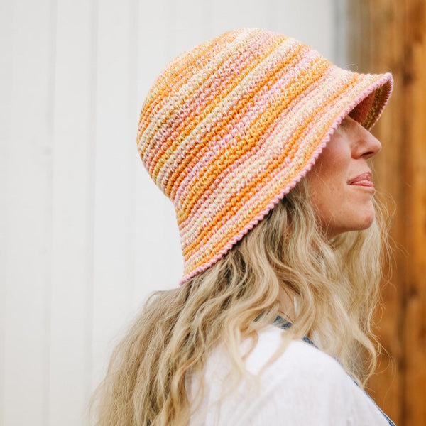 Scrappy Bucket Hat Project – Knit-O-Matic