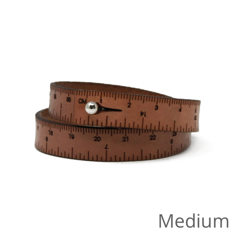 Wrist Ruler: Leather (double wrap)