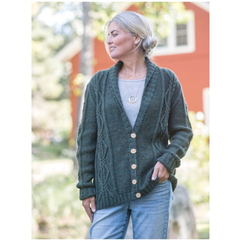 Berroco Leicester Unisex Cabled Cardigan Kit PRE-ORDER