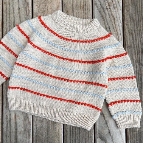 Petite Knit Festival Sweater Pullover (age 1 - 14) PROJECT